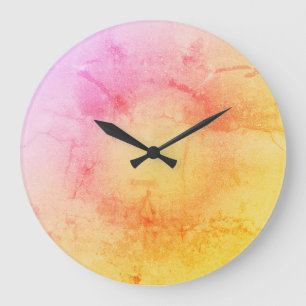 Elegante Sonnenuntergang, glänzende Wanduhr