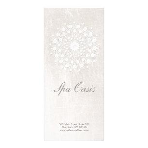 Elegante Speisekarte aus weißem Marmor mit Salon u Werbekarte