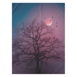 Elegante Spooky Halloween Themenbaum Mondwerk Tischdecke