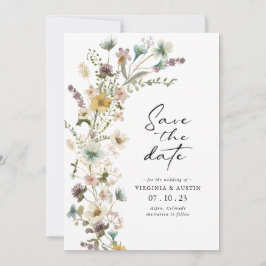 Elegante Spring Floral Save the Date Card