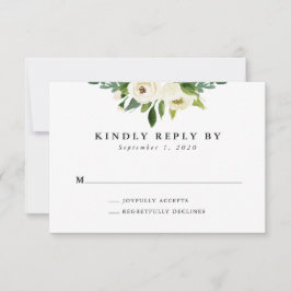 Elegante Spring Floral Wedding RSVP Card Karte