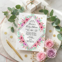 Elegante Spring Watercolor Blütendusche