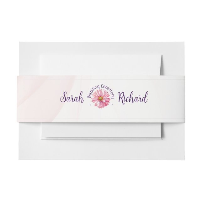 Elegante Spring Wildblume Floral Wedding Einladungsbanderole (Vorderseite Beispiel)