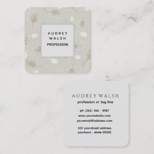 Elegante Square Business Card Design Unternehmer Quadratische Visitenkarte