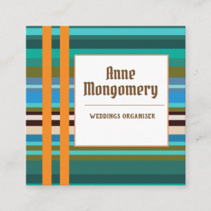 Elegante Square Business Card Quadratische Visitenkarte