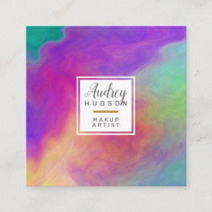 Elegante Square Business Card Quadratische Visitenkarte