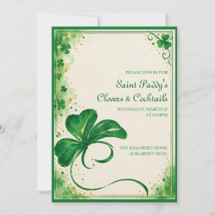 Elegante St. Patrick's Day-Party-Einladung Einladung