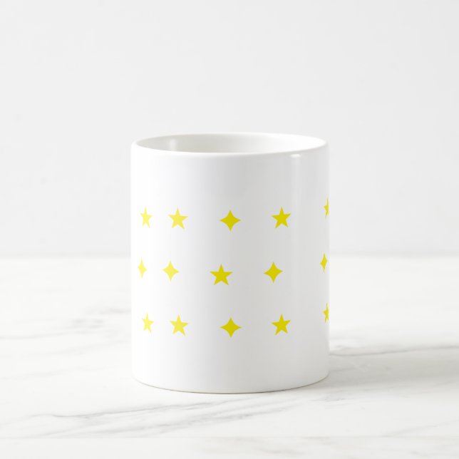 Elegante Star & Sparkle Muster Tasse (Mittel)