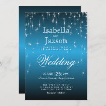 Elegante Starry Night Wedding in Sky Blue