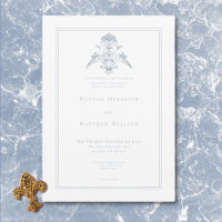 Elegante staubblaue Chinoiserie-Engel-Hochzeit