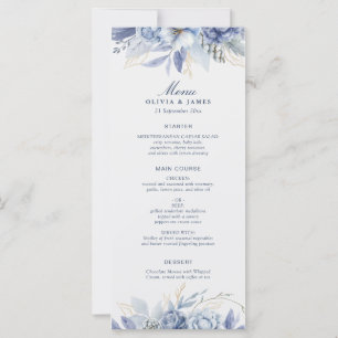 Elegante staubblaue und hellblaue Blumenkunst