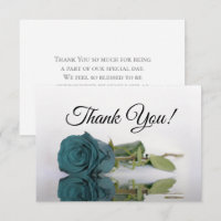 Elegante staubige Teal gespiegelte Rose einfache H