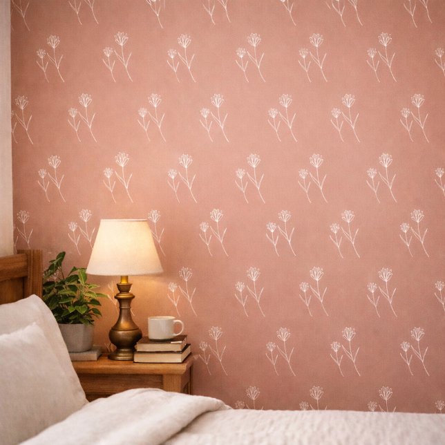 Elegante Staubrose Einfache Blume Tapete (Von Creator hochgeladen)