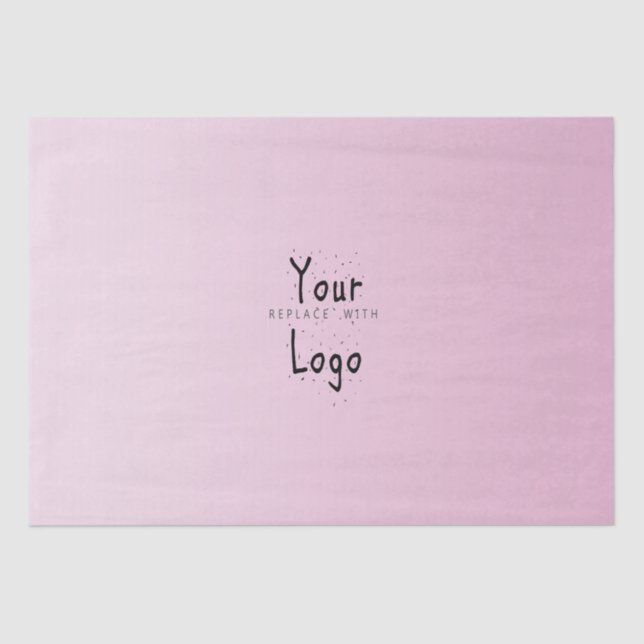 Elegante Steigung blaß - Rosa mit Seidenpapier (Vorderseite)