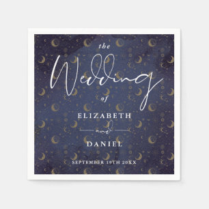 Elegante Sterne und Stimmung Himmlische Mystische  Serviette