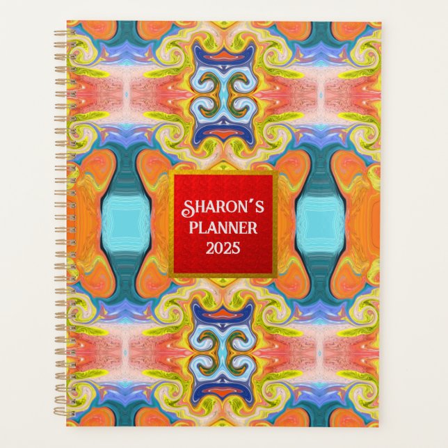 Elegante Stilvolle Abstrakte Kunst, Dichtung und M Planer (Vorderseite)