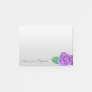 Elegante, stilvolle Girly, Lila Rose Post-it Klebezettel