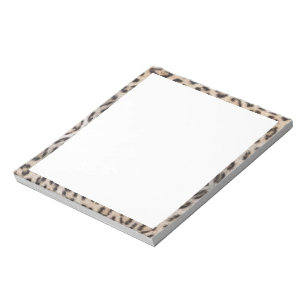 Elegante, stilvolle Leoparden-Geparden-Pelzgrenze Notizblock