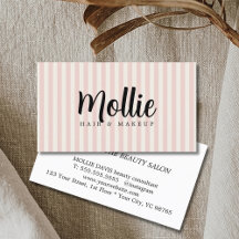 Elegante stilvolle Pastell-Streifen-Friseursalon