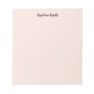 Elegante stilvolle schicke einfache Handschrift Sc Notizblock