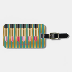 Elegante stilvolle schicke -Lippenstifte,Personali Gepäckanhänger