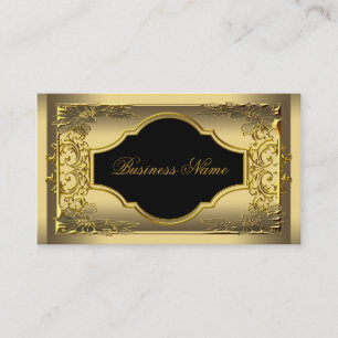 Elegante stilvolle schwarze Gold-Profilfirma Visitenkarte