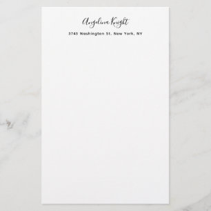 Elegante stilvolle trendige einzigartige Handschri Briefpapier