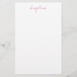 Elegante stilvolle trendige einzigartige Handschri Briefpapier