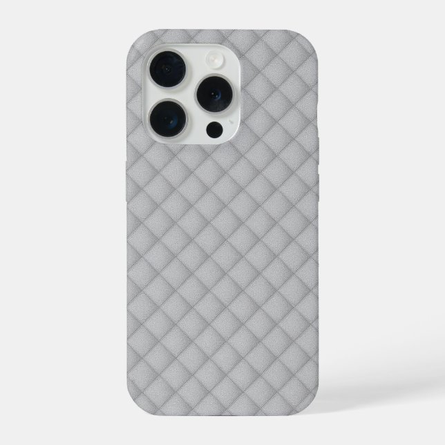 Elegante stilvolle weiße Textur iPhone Hülle (Rückseite)