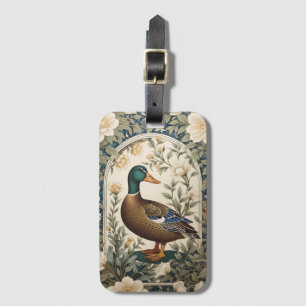 Elegante Stockente, inspiriert von William Morris Gepäckanhänger