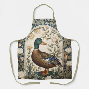 Elegante Stockente, inspiriert von William Morris Schürze