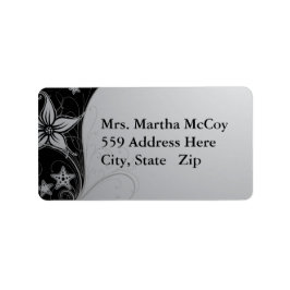 Elegante Strandsterne & Stargazer Lilly Labels Adressaufkleber