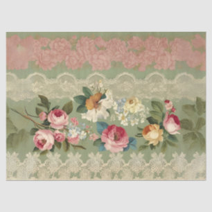 Elegante Streifen aus Vintagem dekoupage Gewebpapi Seidenpapier