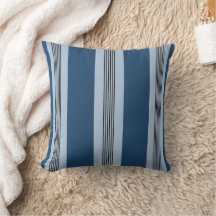 Elegante Streifen-Cabana-Style Blau Hellblau
