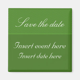 Elegante Streifen Speichern Sie die Magnet-Vorlage Magnet