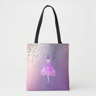 Elegante Stylische Glänzende Diamanten Ballerina