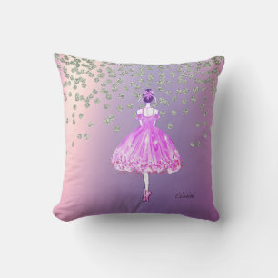Elegante Stylische Glänzende Diamanten Ballerina Kissen
