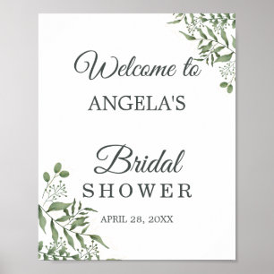 Elegante Sukkulente Eukalyptusblätter Junggesellin Poster