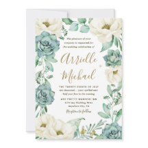 Elegante Sukkulente Wasserfarbe Elfenbeinblütenhoc