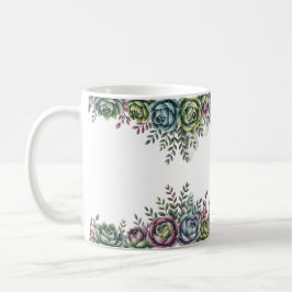 Elegante Sukkulenten-Kunst Kaffeetasse