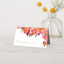 Elegante Summer Bouquet Moderne Hochzeit Platzkarte