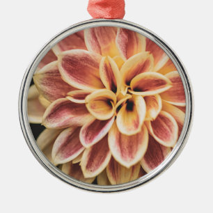 Elegante Summer Dahlia Blume (Floral Art) Ornament Aus Metall