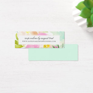 Elegante Summer Floral Mint Wedding Website UAWG