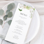 Elegante Summer Greenerity Wedding Menu Cards Menükarte<br><div class="desc">Elegante Summer Greenerity Wedding Menu Cards Minimalistische Wedding Menu Cards | Moderne Speisekarte,  Abendmenü für Hochzeiten,  rustikales Buffet zum Hochzeitsessen und Getränkekarte,  einfache kalligraphische rustikale Hochzeitsmenüs,  rustikales Hochzeitsmenü,  Menü für Hochzeitstische</div>