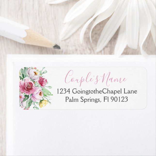 Elegante Summer Watercolor Floral Wedding (Insitu)