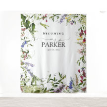 Elegante Summer Wildblume Shower Foto Bänder