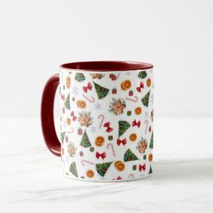 Elegante süße Niedliche Weihnachtskekse Candy Cane Tasse