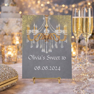 ELEGANTE SWEET 16 GEBURTSTAGS-EINLADUNG SAVE THE DATE