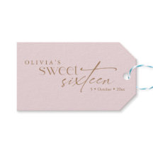 Elegante Sweet 16 Rosé-farbene Geburtstagsfeier 