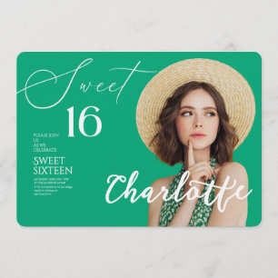 Elegante Sweet 16 Save-the-Date Geburtstag Einladung